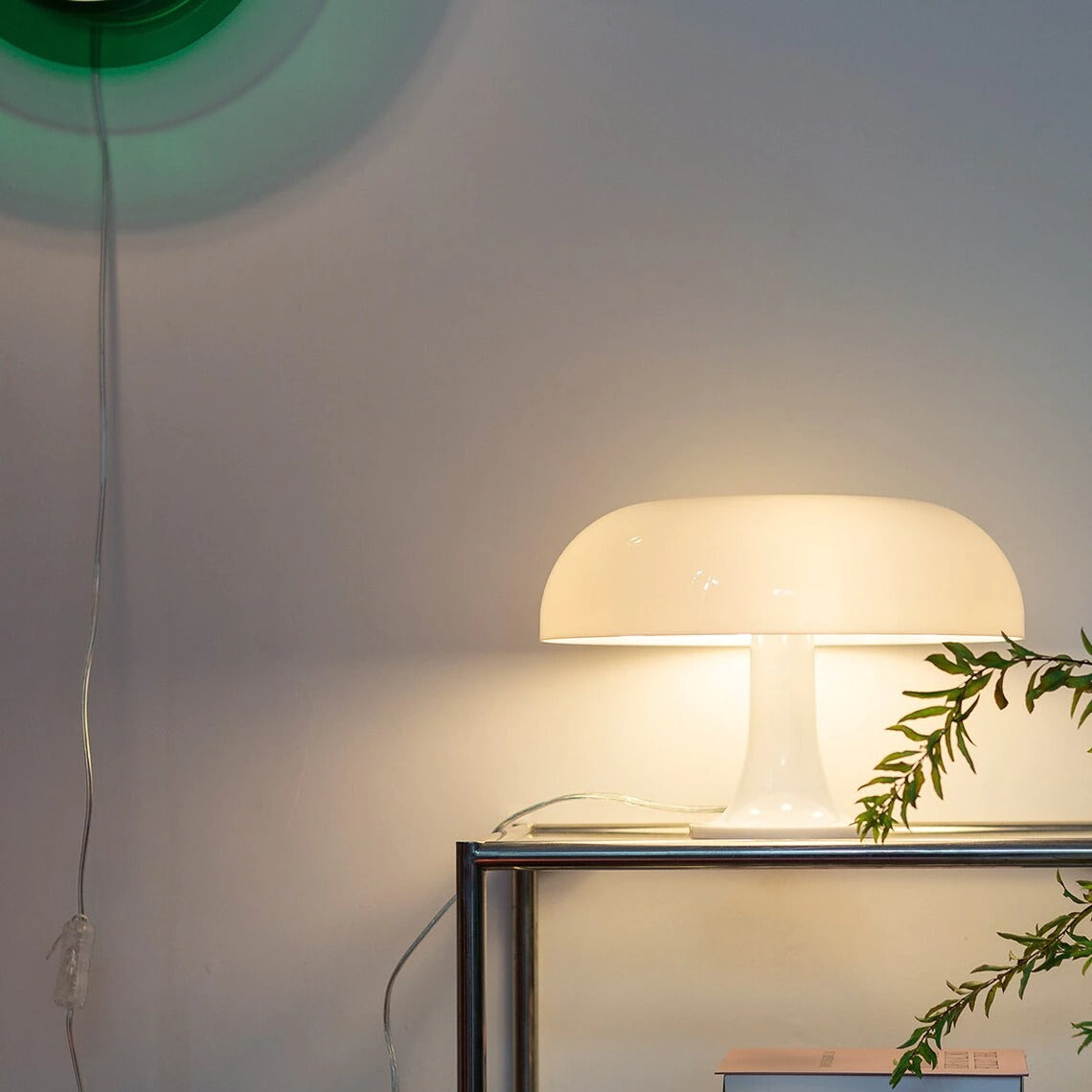 Vintage Mushroom Shaped Decorative Table Lamp in Metal Style