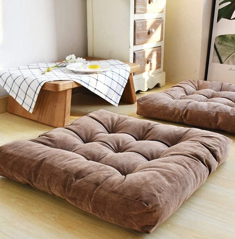 Large Thick Super Soft Corduroy Floor Cushion 45x45cm