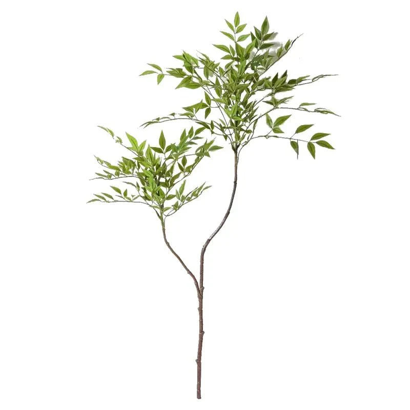 Large Two Forked Artificial Bamboo Plant - Tropical Style Decor
