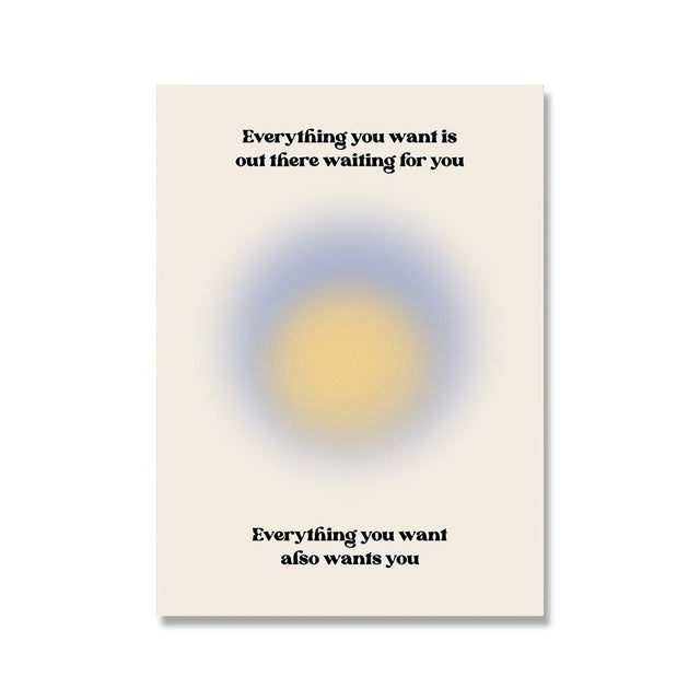 Law of Attraction Manifestation Posters - Modern Canvas Art