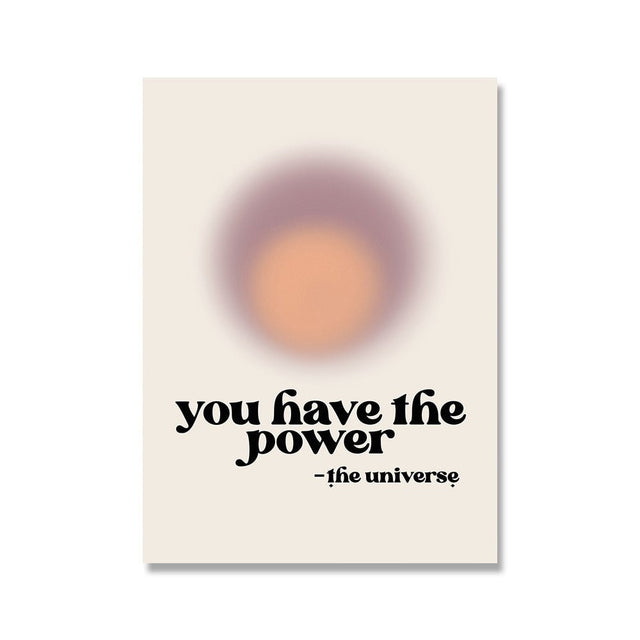 Law of Attraction Manifestation Posters - Modern Canvas Art