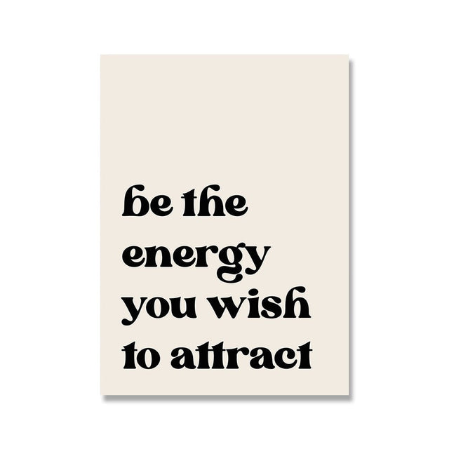 Law of Attraction Manifestation Posters - Modern Canvas Art