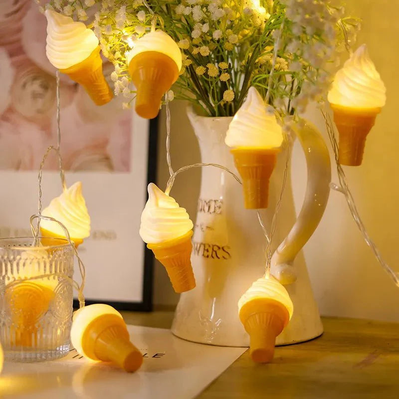 SweetGlow – Ice Cream LED String Lights for Playful & Festive Décor