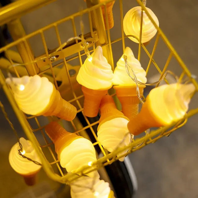 SweetGlow – Ice Cream LED String Lights for Playful & Festive Décor