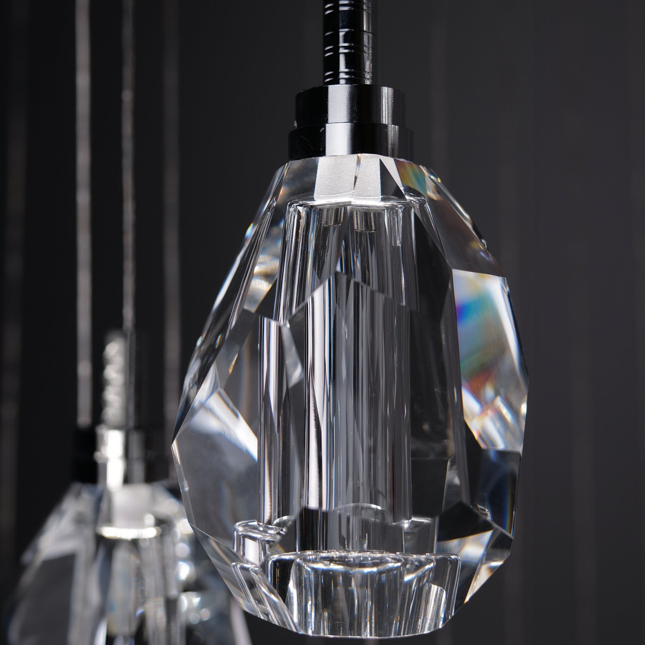 Luxe Light Crystals Chandelier – Luxury Dimmable Crystal Ceiling Light