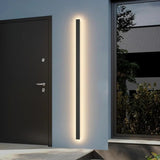 Linear Black Minimalist Led Outdoor Wall Light Dimmable IP65