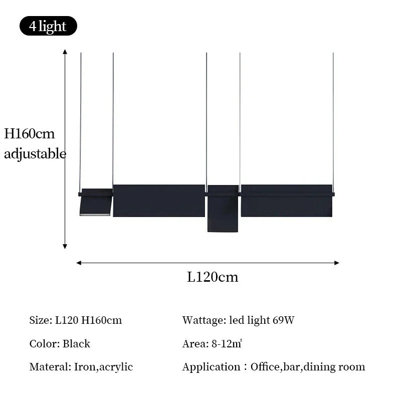 Scout Chandelier – Post-Modern LED Pendant Ceiling Light | Minimalistic Design for Offices & Living Rooms
