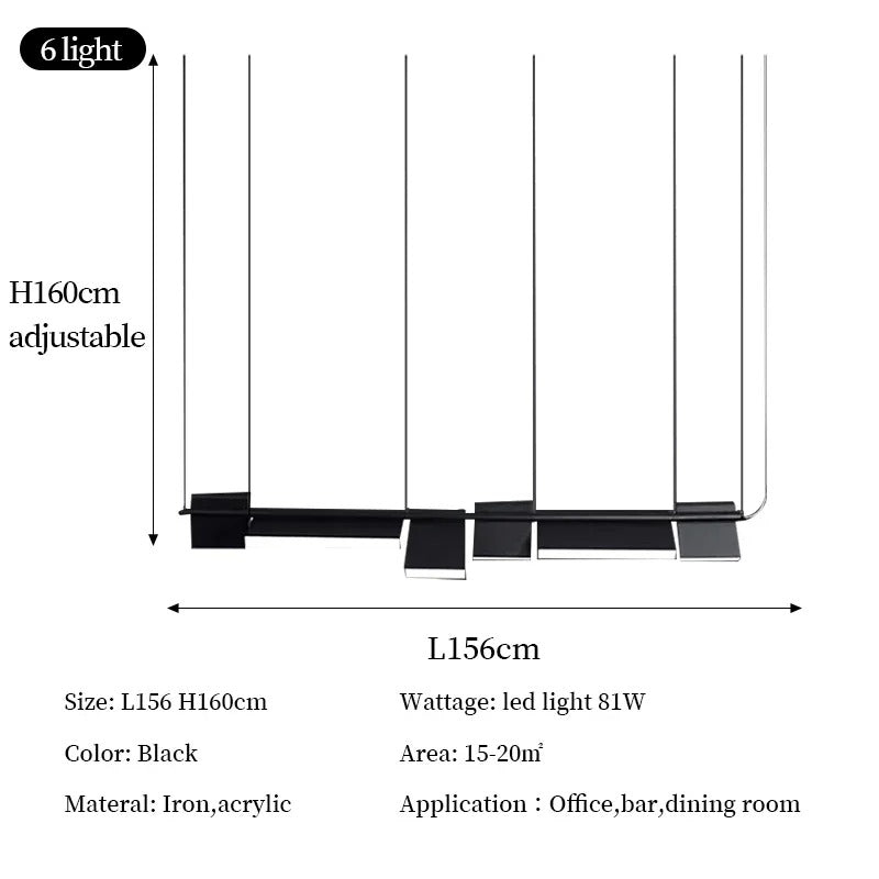 Scout Chandelier – Post-Modern LED Pendant Ceiling Light | Minimalistic Design for Offices & Living Rooms