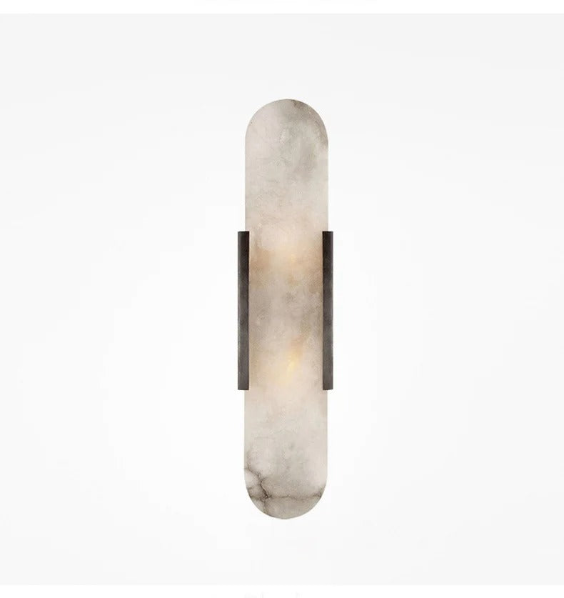 Modern Marble Bedside Sconce Light - Elegant Wall Fixture