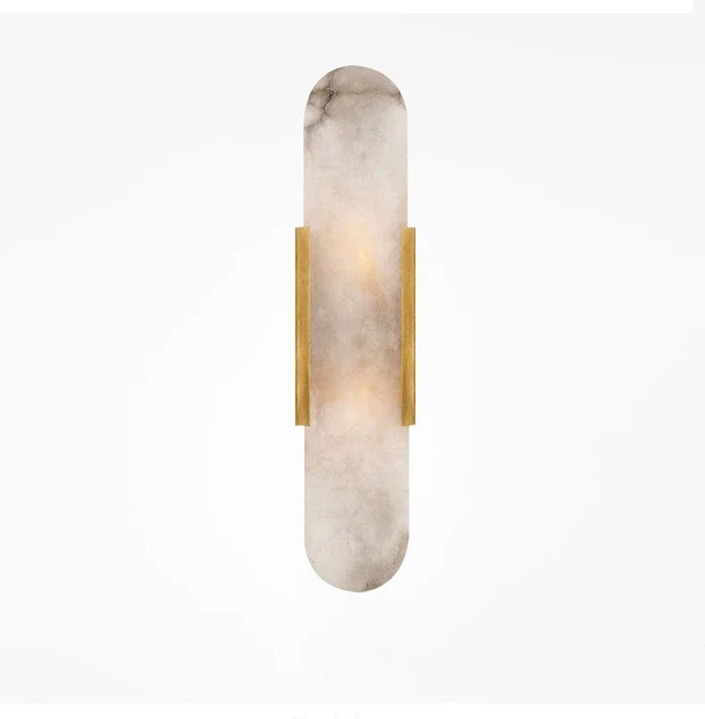 Modern Marble Bedside Sconce Light - Elegant Wall Fixture