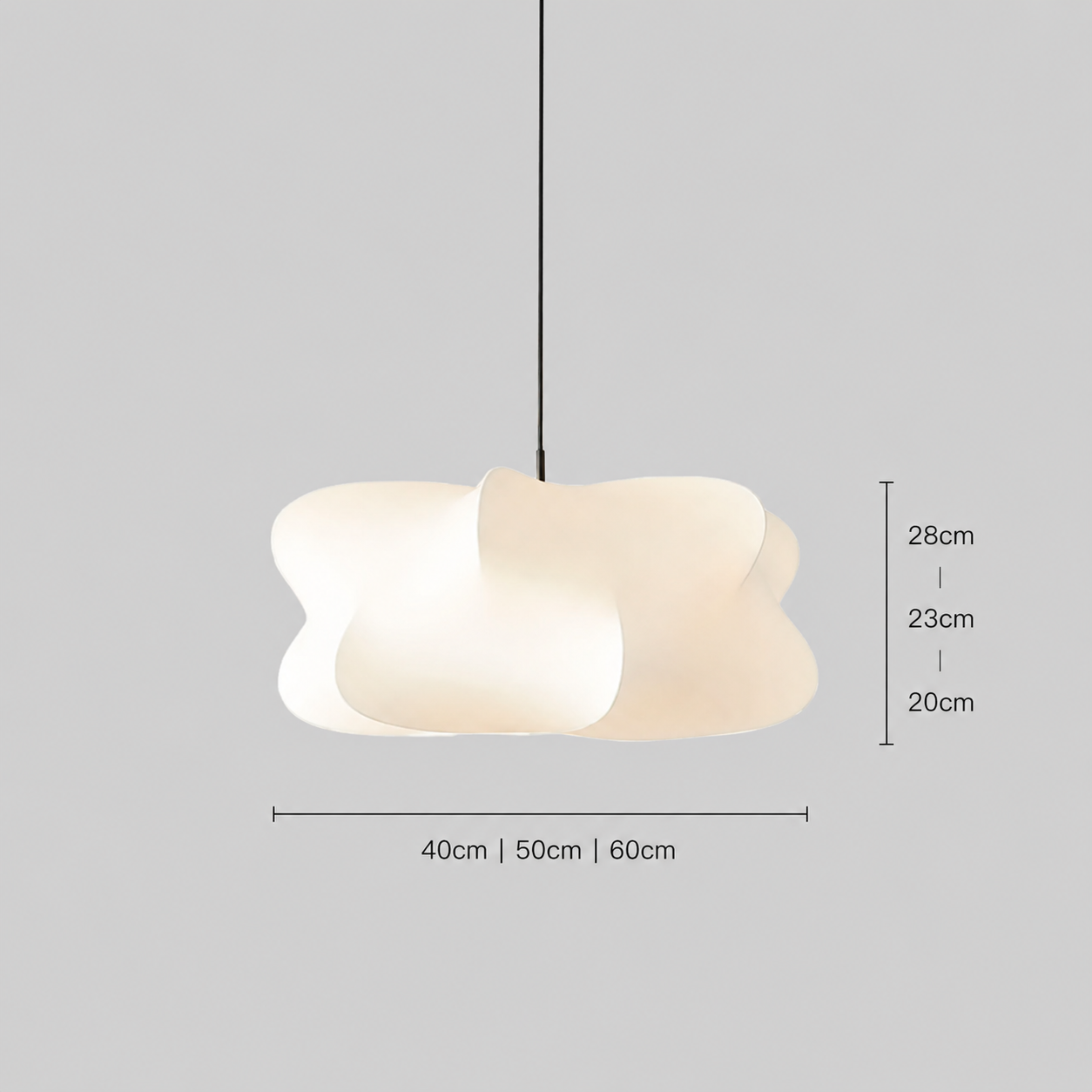 Japanese Wabi Sabi Silk Pendant Light – Minimalist Lighting for Stylish Spaces