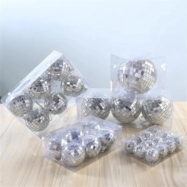 Mini Rotating Mirrored Glass Disco Balls for Parties