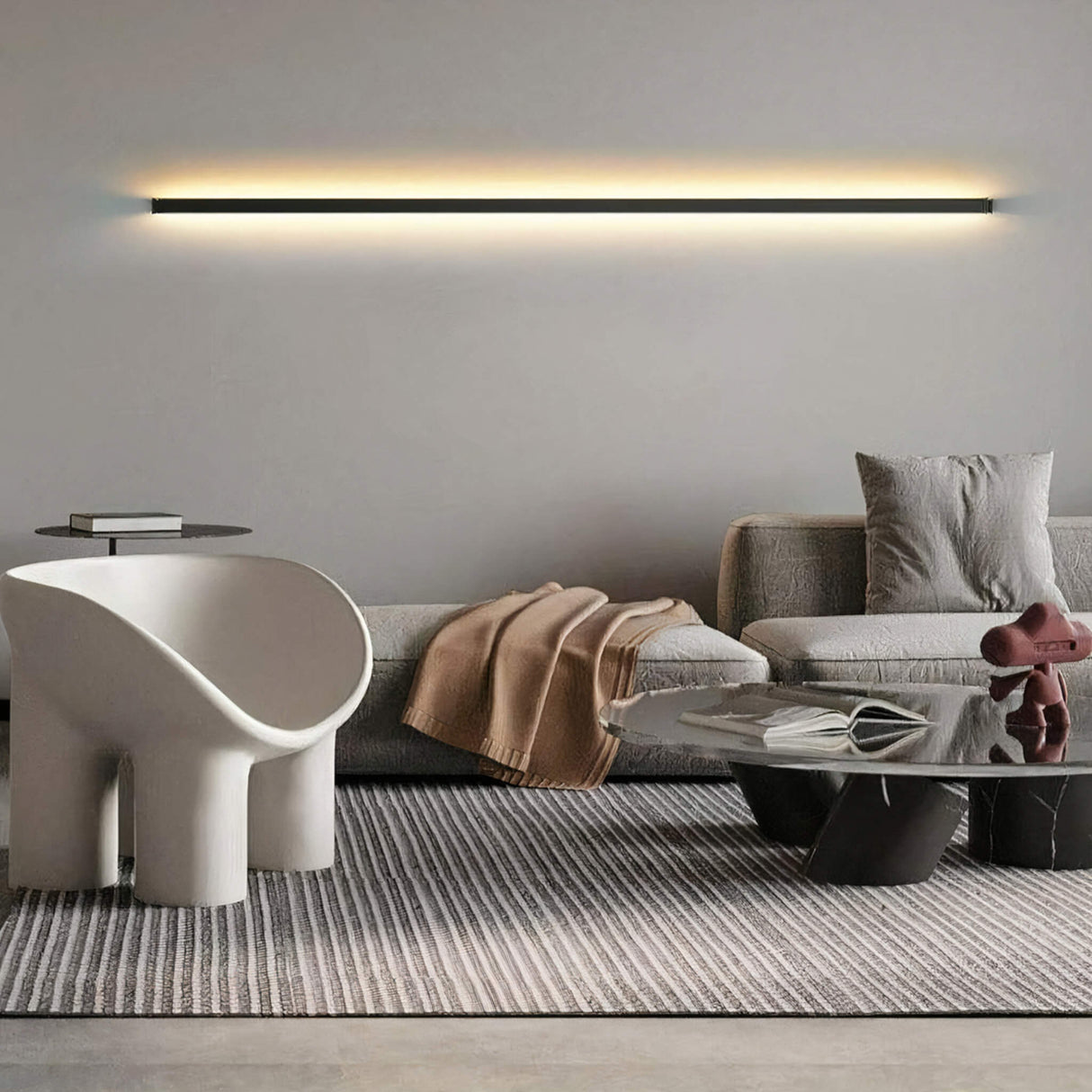 Minimal Light Bar – Nordic LED Wall Lamp in Aluminum