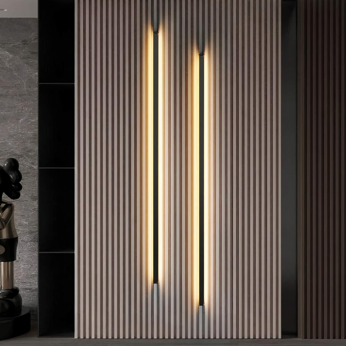 Minimal Light Bar – Nordic LED Wall Lamp in Aluminum