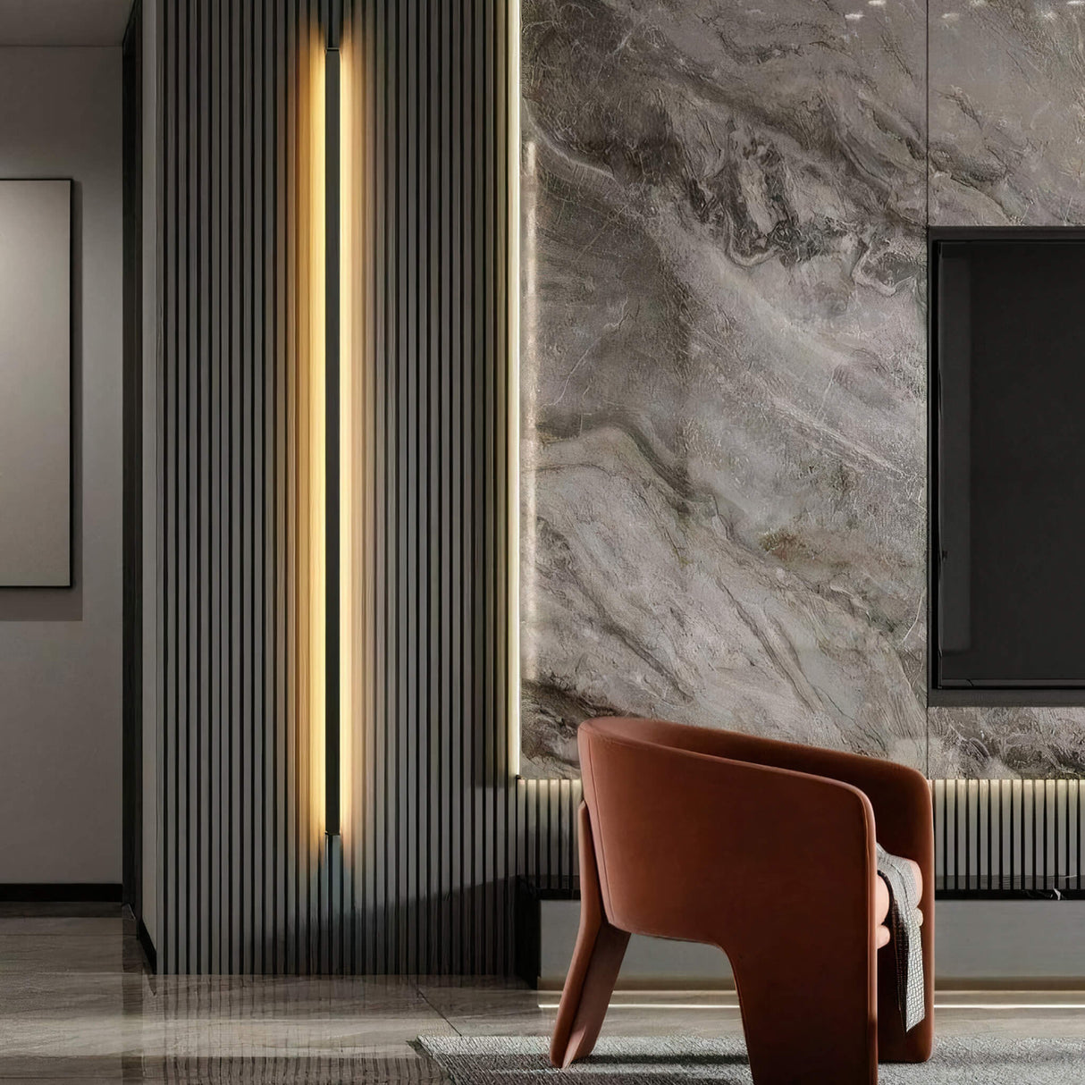 Minimal Light Bar – Nordic LED Wall Lamp in Aluminum