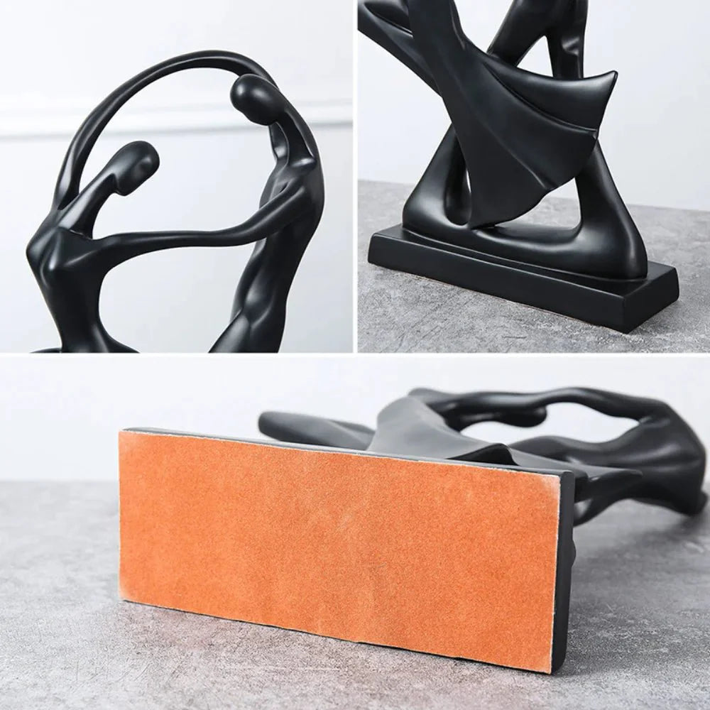 Modern Abstract Dancers Ornament - Resin Home Decor Accent