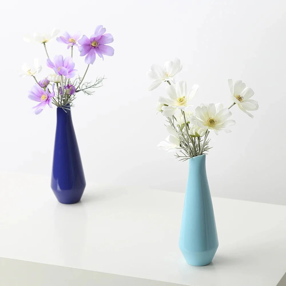 Modern Bright Solid Colour Porcelain Vase for Home Decor
