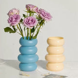 Modern Glass Flower Vase for Dried Arrangements and Hydroponics