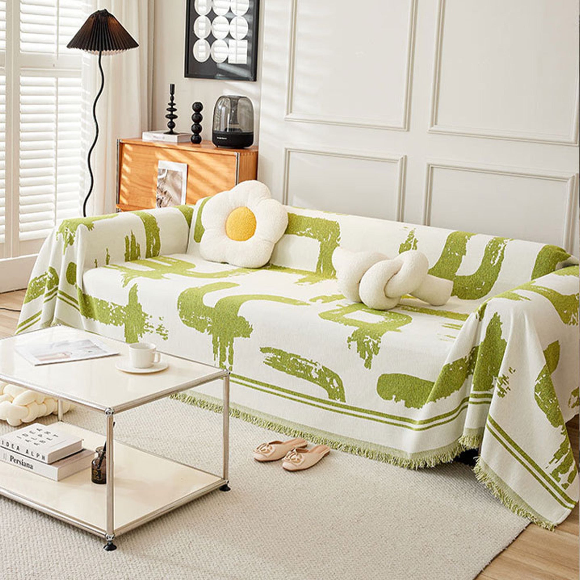 Monochrome Chic Sofa Cover - Modern, Stylish & Durable Sofa Protection