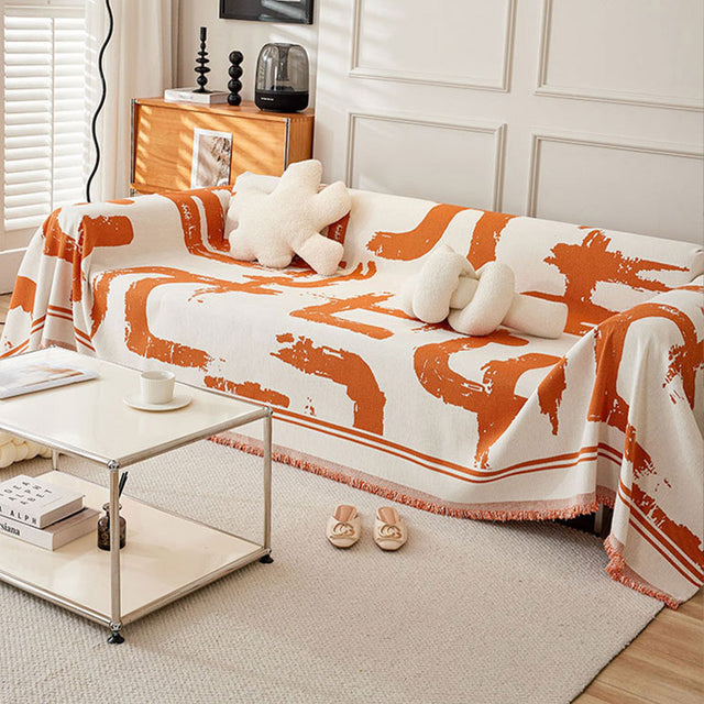 Monochrome Chic Sofa Cover - Modern, Stylish & Durable Sofa Protection