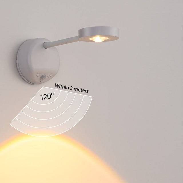 Motion Sensor LED Light – USB Rechargeable with Adjustable Brightness