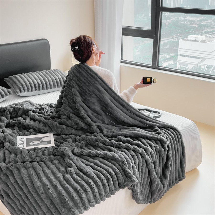 Nordic Luxury Lounging Throw Blanket for Cozy Comfort