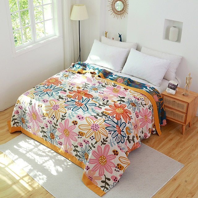 Nordic Boho Cotton Throw Blanket for Cozy Home Decor