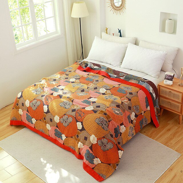 Nordic Boho Cotton Throw Blanket for Cozy Home Decor