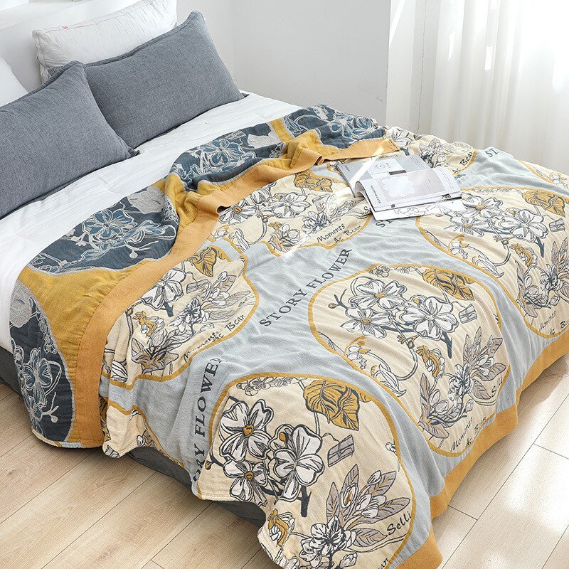 Nordic Boho Cotton Throw Blanket for Cozy Home Decor