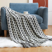 Nordic Solid Sofa Knitted Blanket for Cozy Comfort