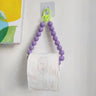Novelty Beaded Hanging Toilet Roll Holder - Modern Plastic Design