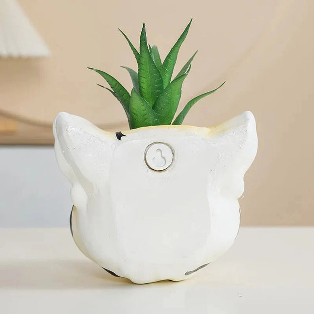 Novelty Ceramic 3D Lion's Head Vase for Modern Decor