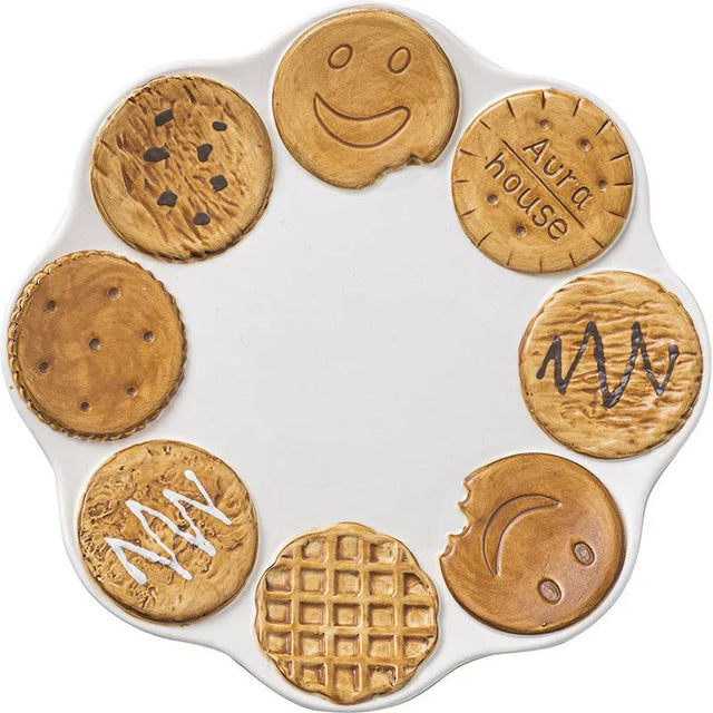 Novelty Cookie Shape Mug & Plate Set - Eco-Friendly Ceramic