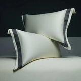 One-Line Duvet Cover Set – 1200 TC Egyptian Cotton with Elegant Border Detail