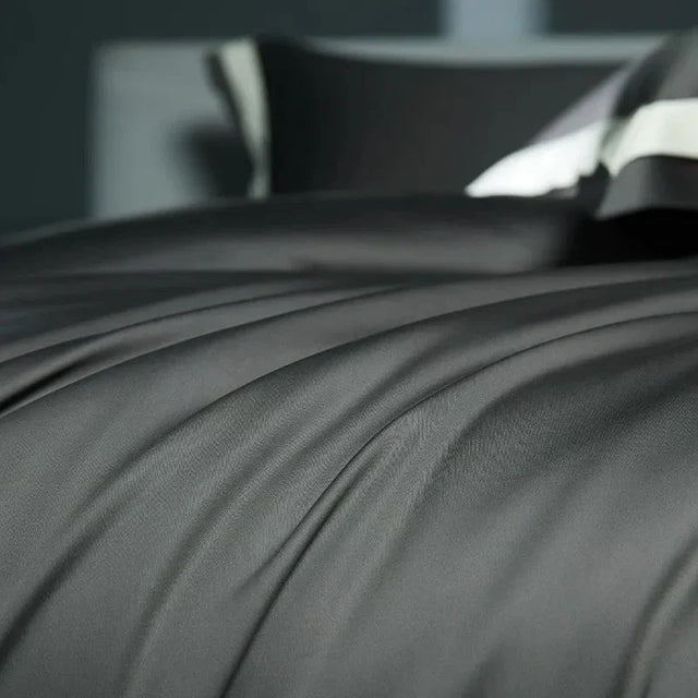 One-Line Duvet Cover Set – 1200 TC Egyptian Cotton with Elegant Border Detail