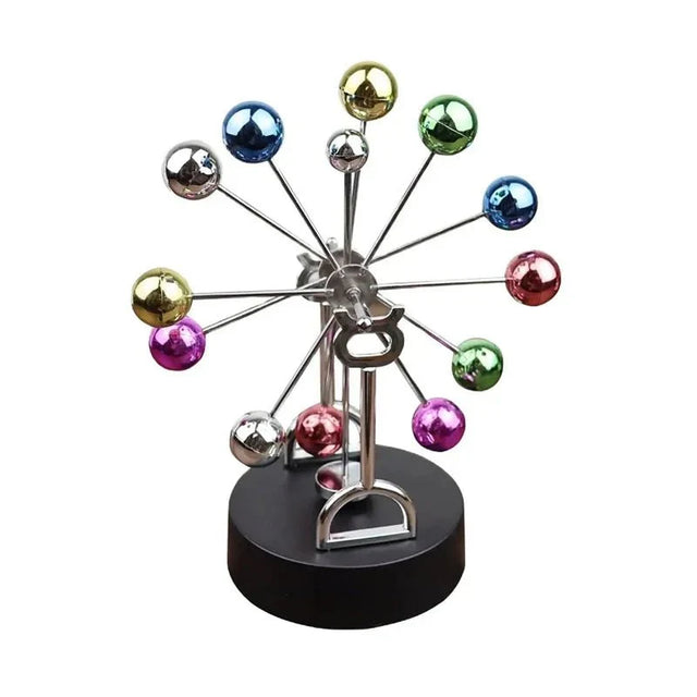 Perpetual Motion Ferris Wheel Desk Ornament in Metal Modern Style