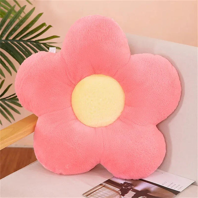 Plush Flower Shaped Soft Cushion for Cozy Home Decor