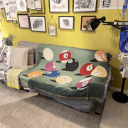 Pool Game Inspired Throw Blanket