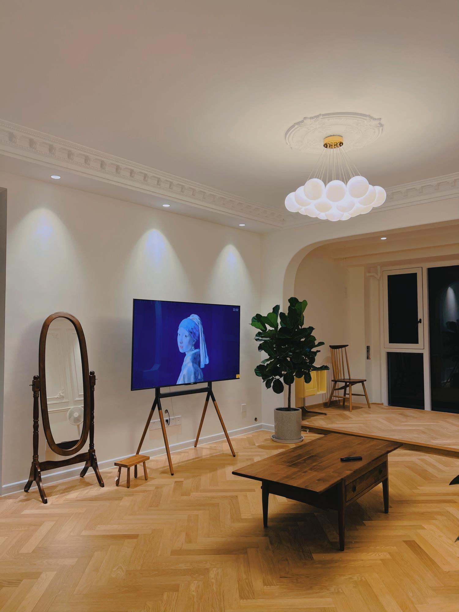 Bubble Cluster Chandelier, Frosted Glass Ceiling Light for Living & Dining Room