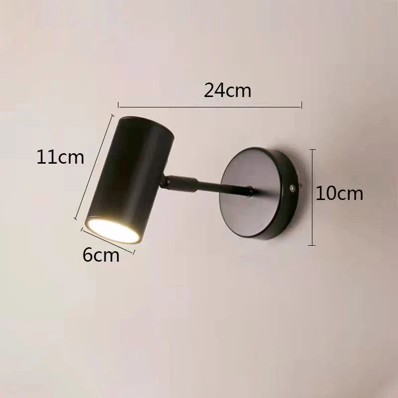 Nordic Adjustable LED Wall Light – Matte Black or Gold Swing-Arm Sconce