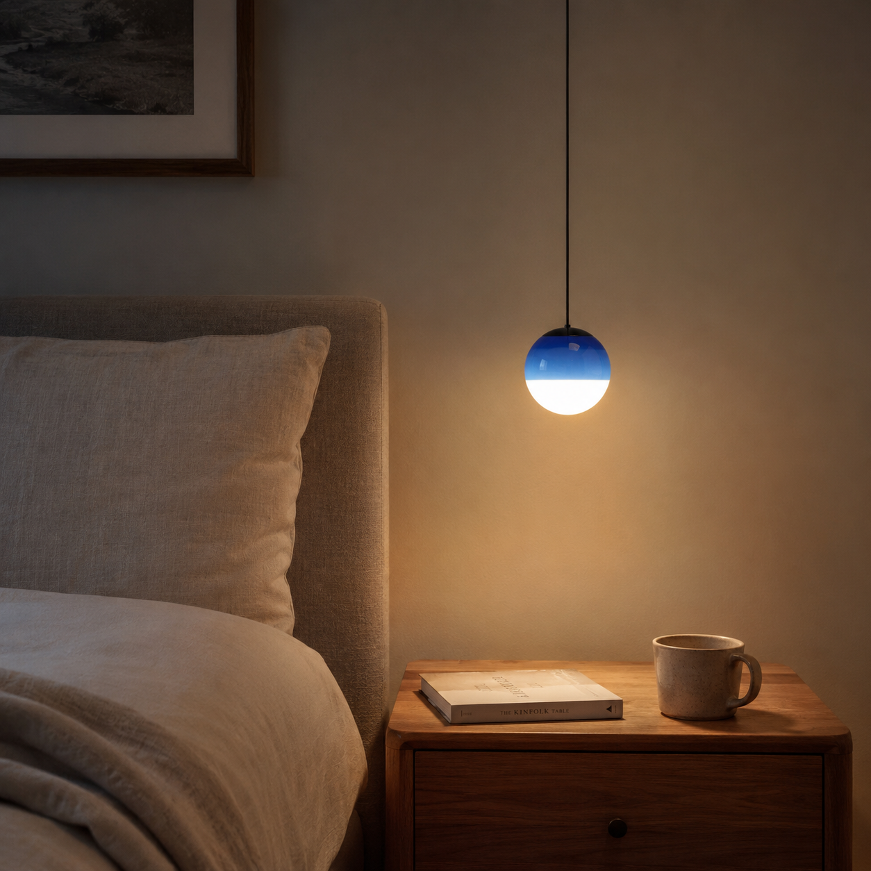 Gradient Glass Pendant Light – Coloured Ombré Ceiling Light