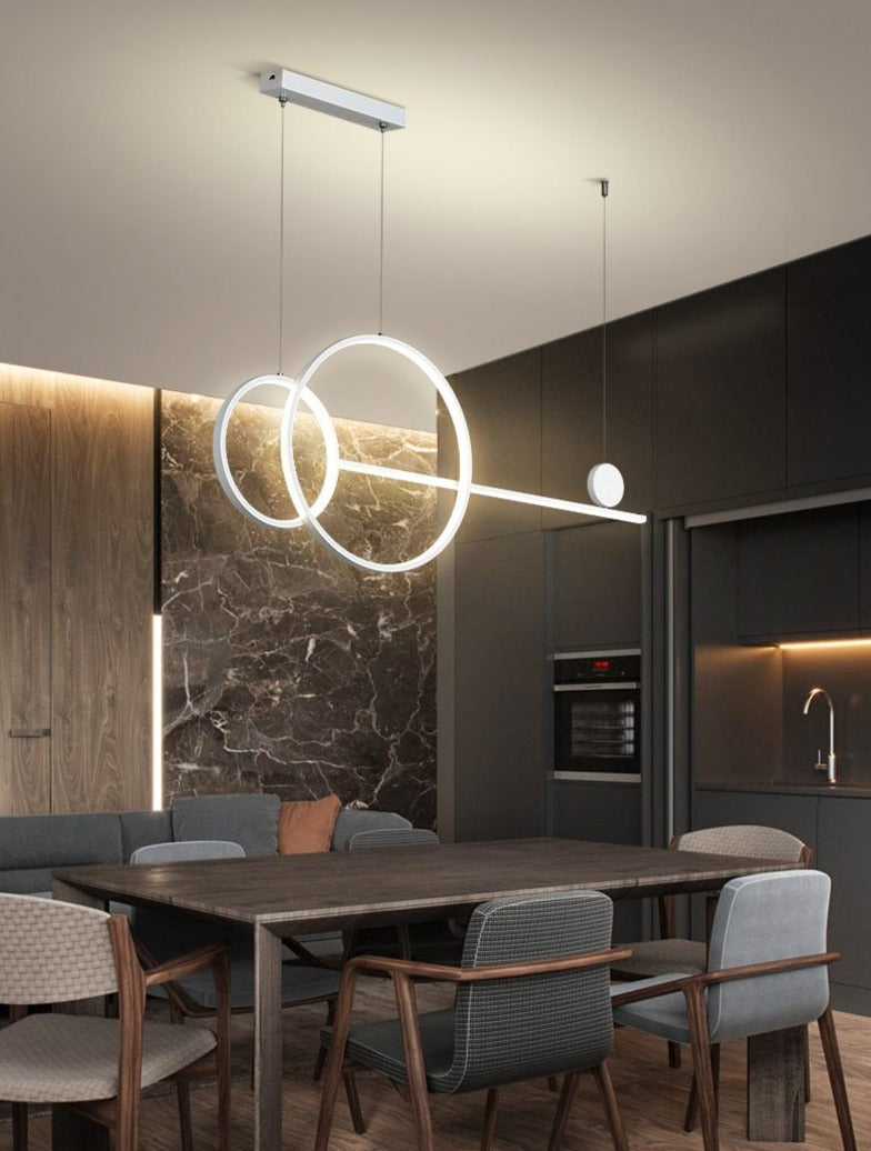 Key Chandelier - Minimalist LED Pendant Light for Dining Rooms, Bars & Restaurants