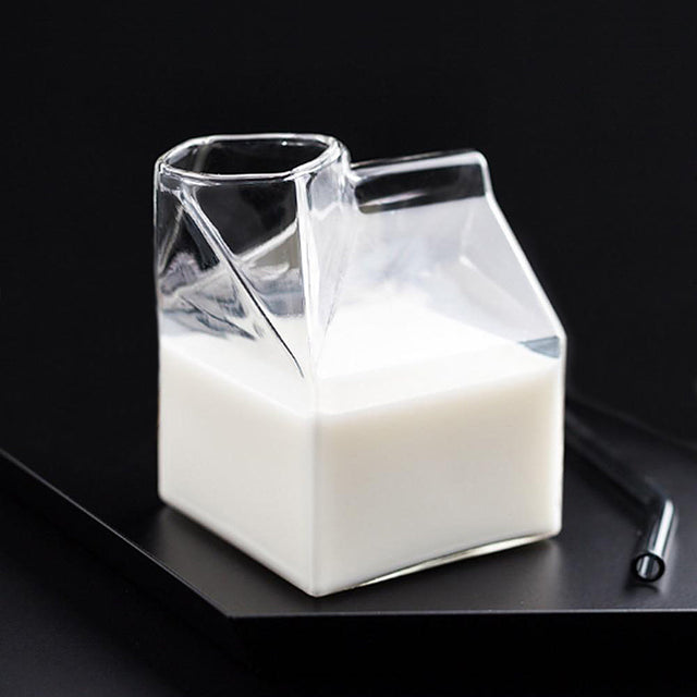 Glass milk carton-3