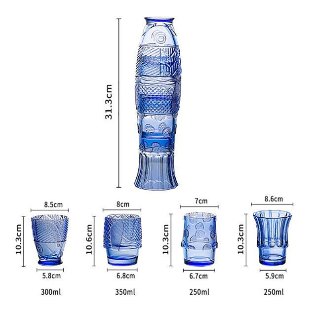 Stackable koi fish glasses-6