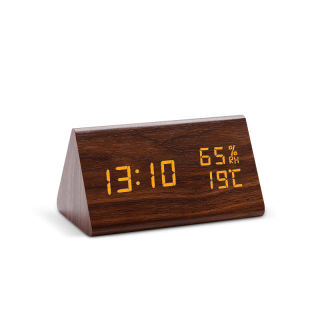 Wood Digital Display LED Alarm Clock