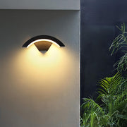 Basil - Curved Pan Waterproof Outdoor Wall Light Bar