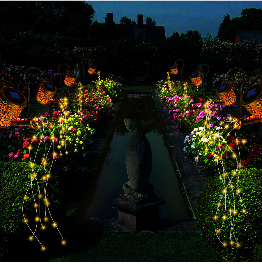 Solar Waterfall Garden Light – Elegant Decorative Design