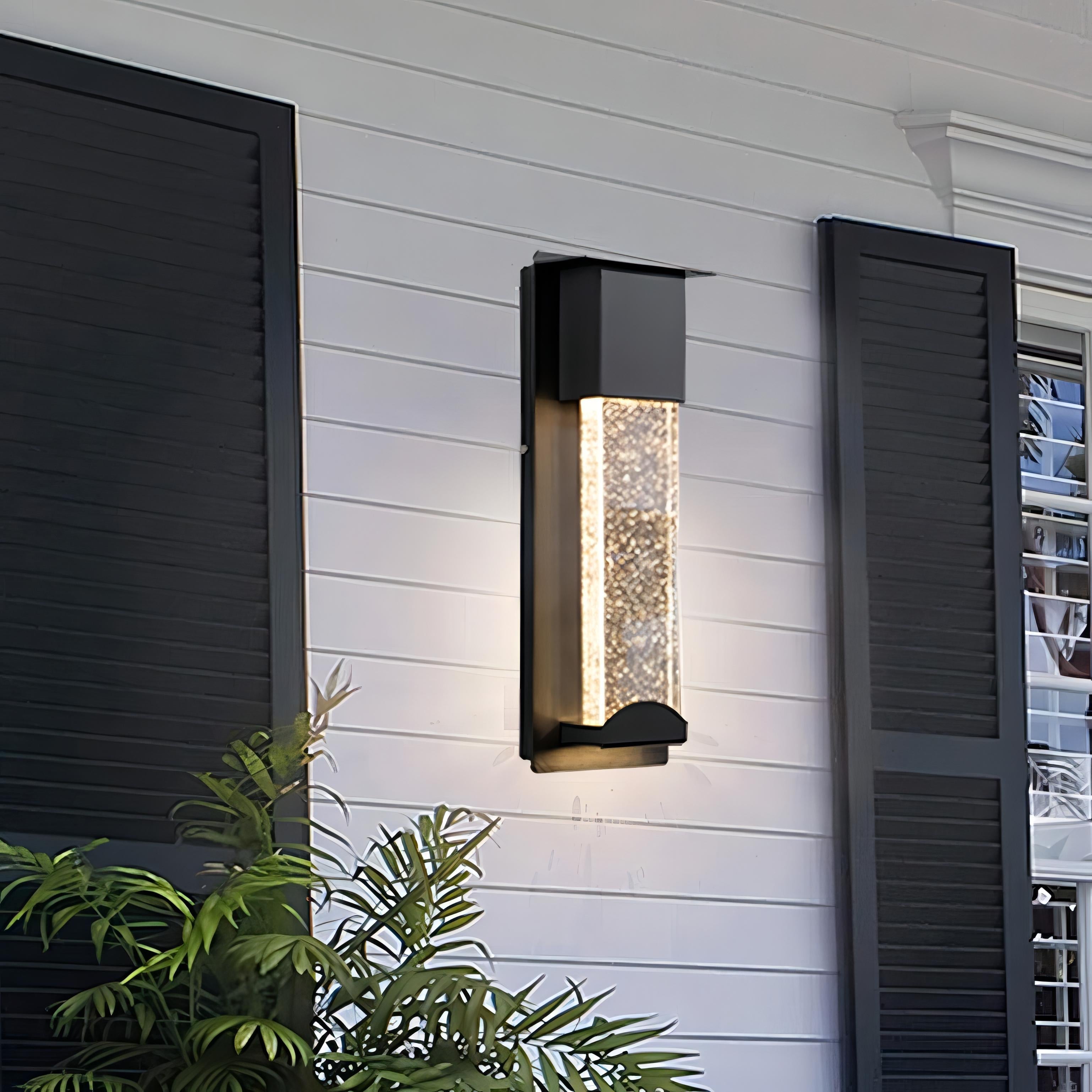 Dewey - Waterproof Modern Sparkle Outdoor Wall Light Design