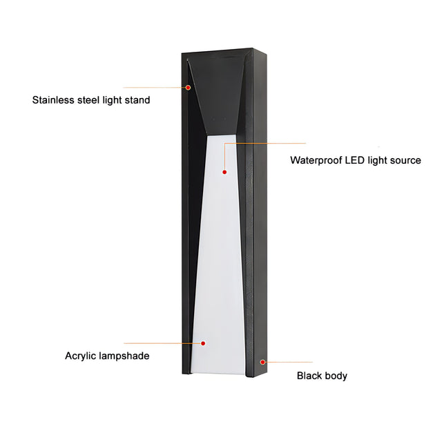 Parv - Stainless Steel IP65 Modern Wall Light Fixture