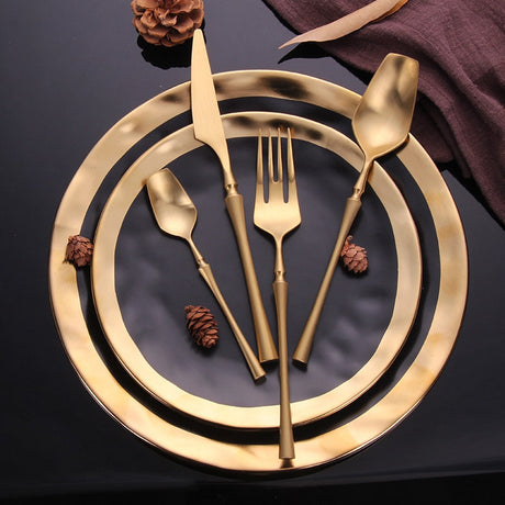  Venice Gold Cutlery Set-4